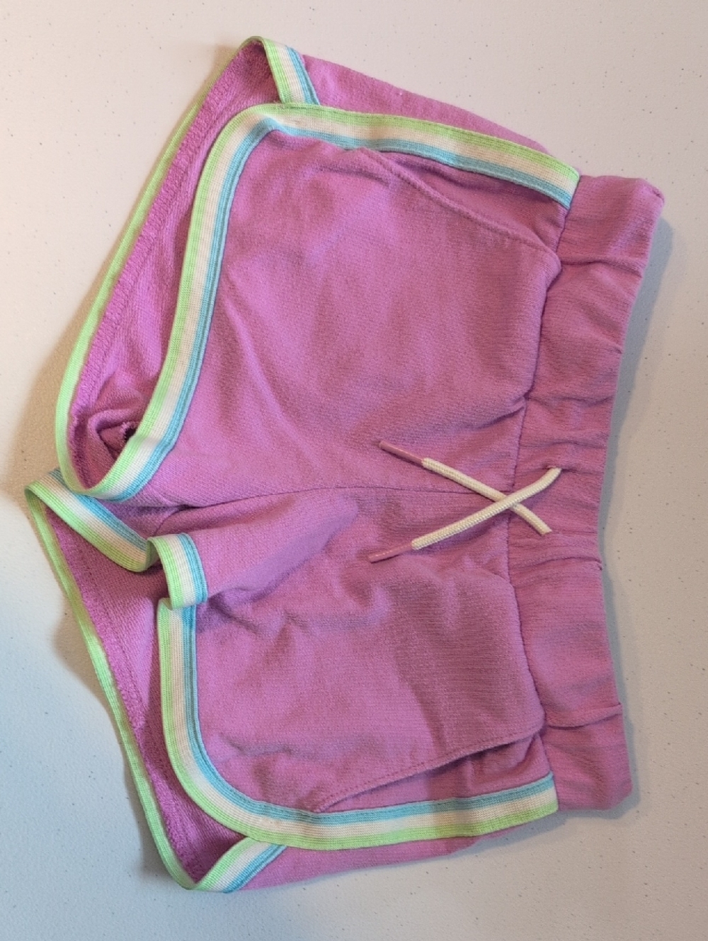 Old Navy Purple Girls Terry Shorts with Multicolor Trim